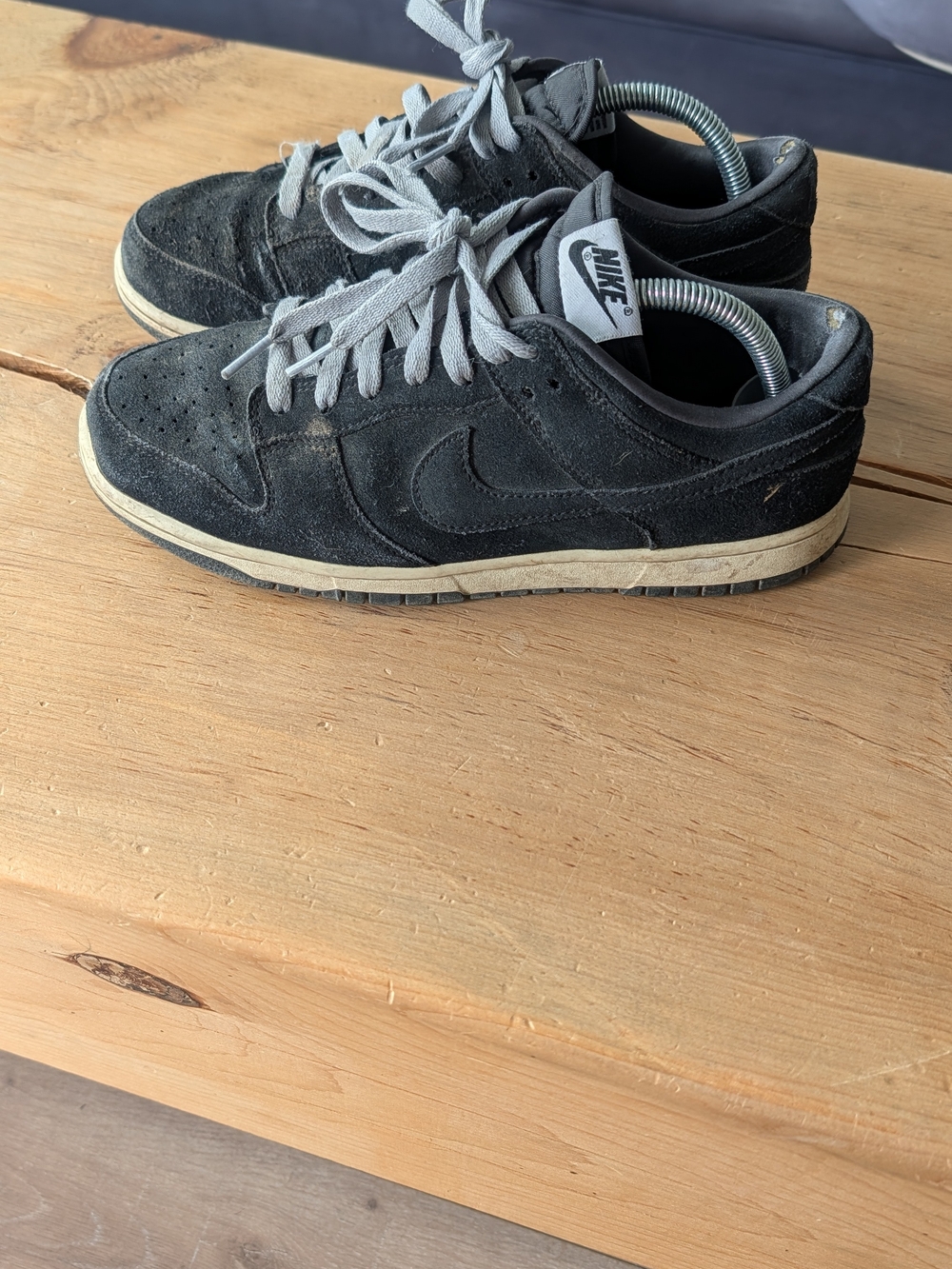 Nike Dunk Sz 8.5 Black Suede By You Custom